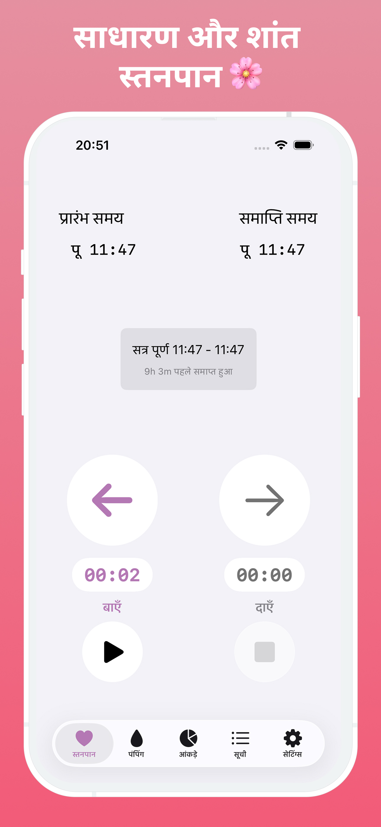 सबसे सरल स्तनपान ऐप